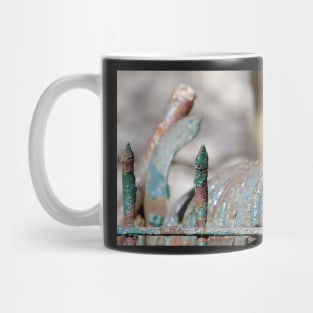 King fisher on railings Mug